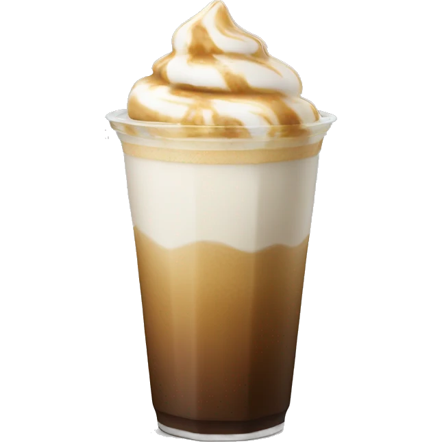 Un ice latte avec des glaçons  emoji