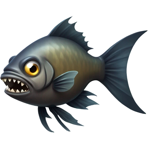 Mean fish emoji
