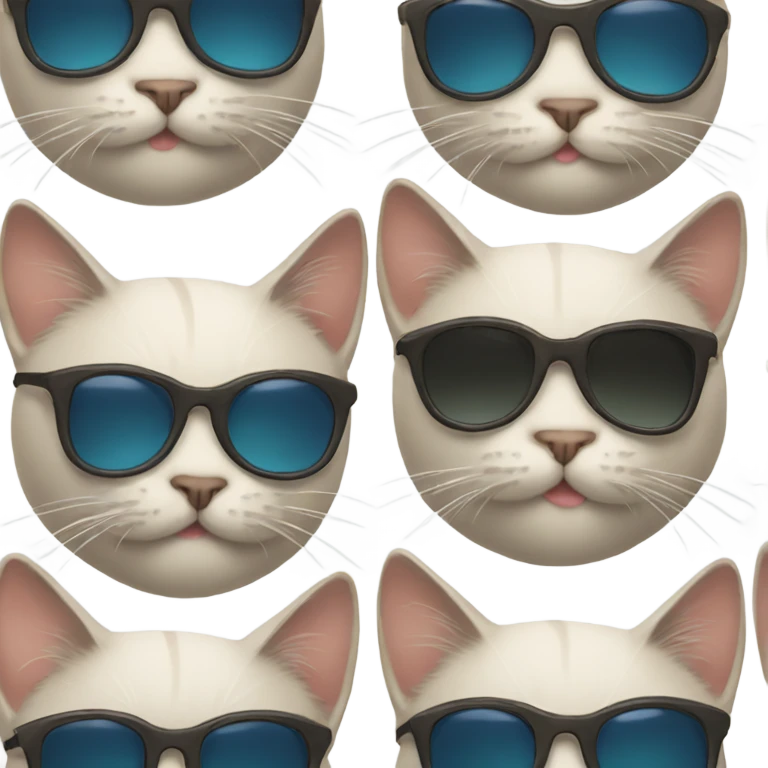 Cat with sunglasses emoji