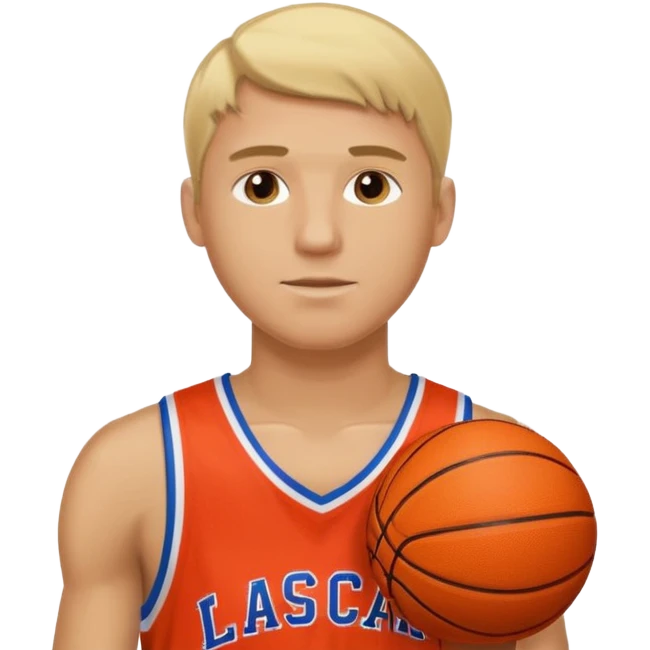 basketball player blonde man emoji