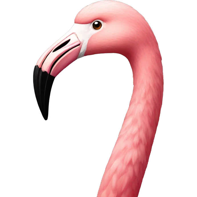 Flamingo with lipstick emoji