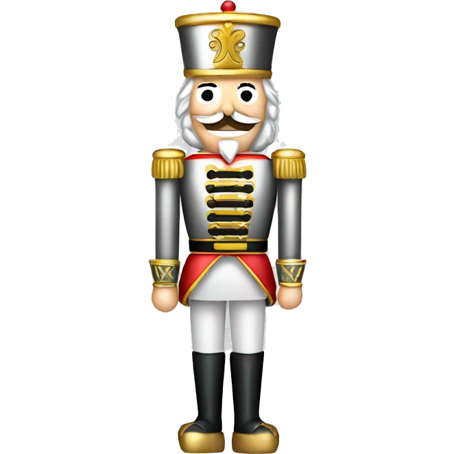 silver and gold nutcracker emoji