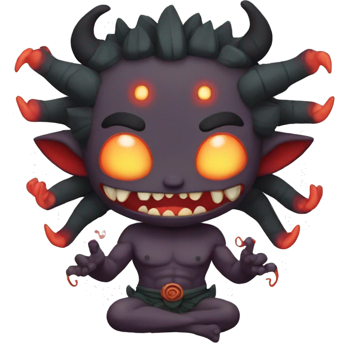 Sukuna Demon with 4 hands emoji