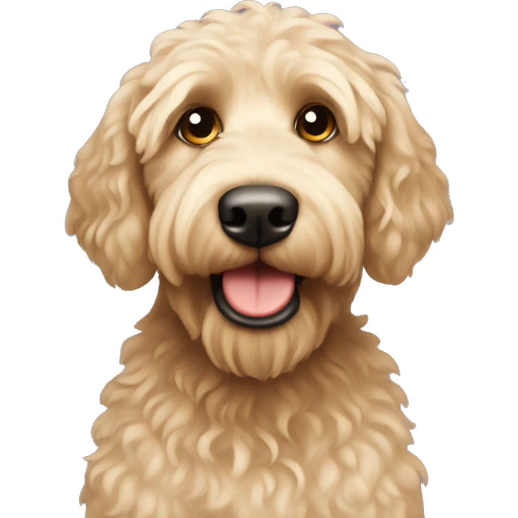 Blonde labradoodle emoji