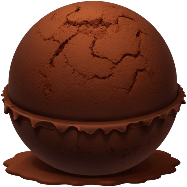 chocolate truffle emoji