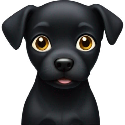 Little black dog emoji