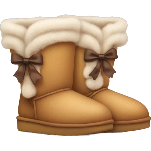cute uggs with bows emoji
