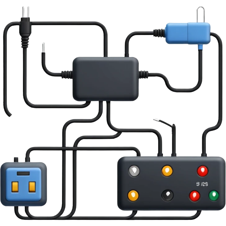 make an elctrical circuit diagram emoji