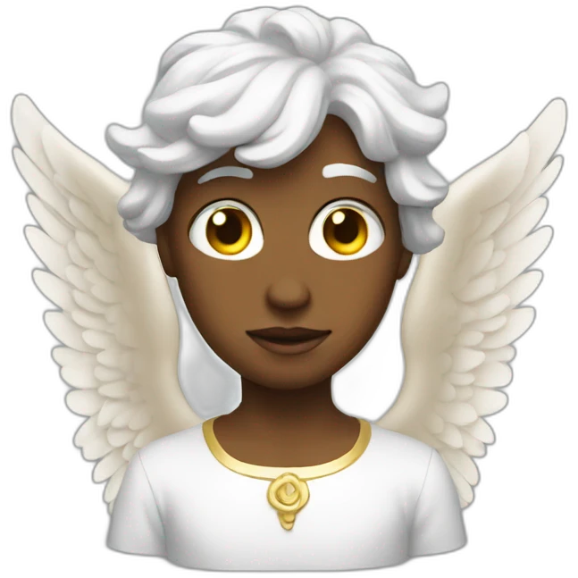 human shaped angel emoji