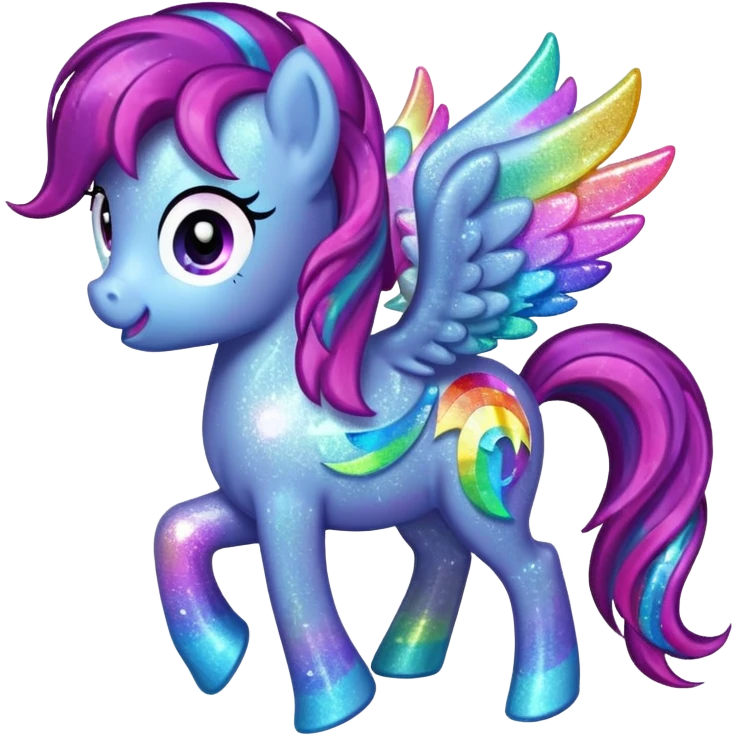 My Little Pony logo sparkly emoji