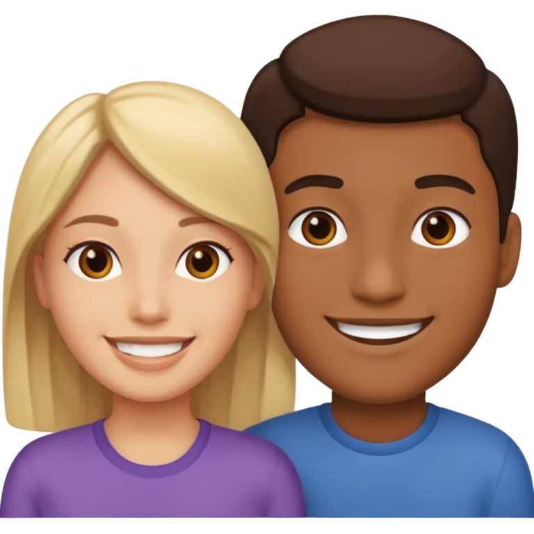Two people separated  emoji