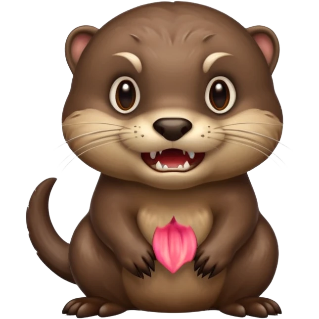 an angry otter emoji