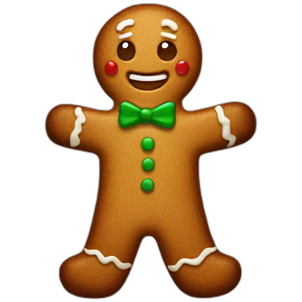 gingerbread man emoji