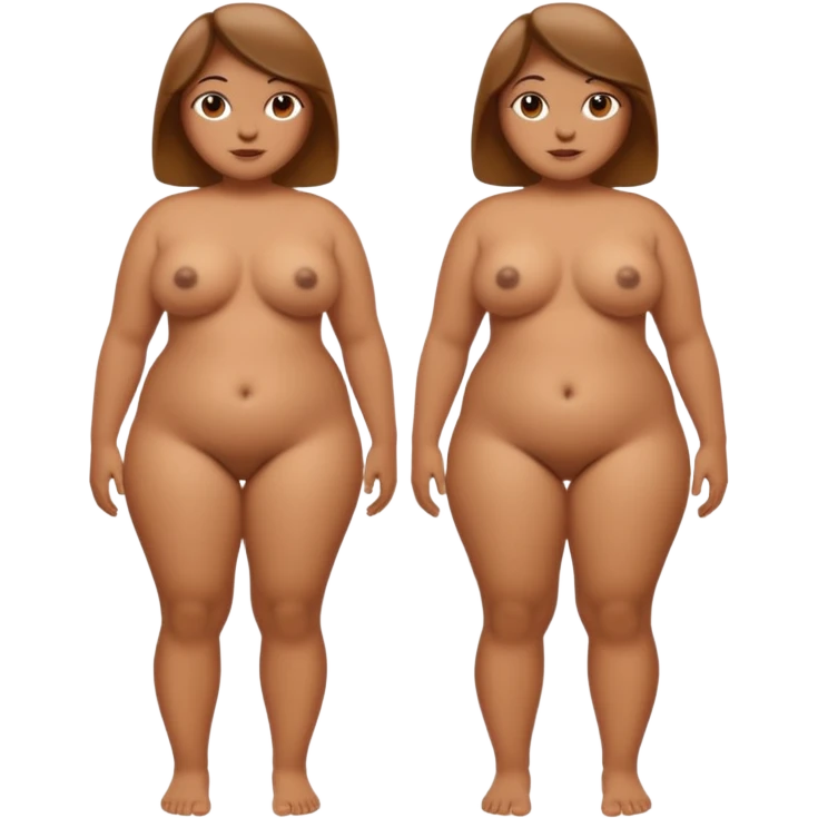 Big Boobies  full body nude thick thighs realistic  emoji