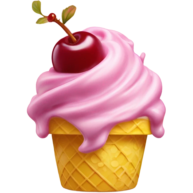 Lemon cherry gelato emoji