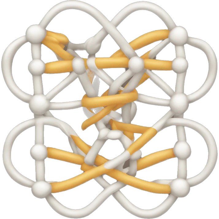 protein molecule alpha helix beta sheet ribbon emoji