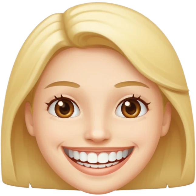 Smile white  emoji