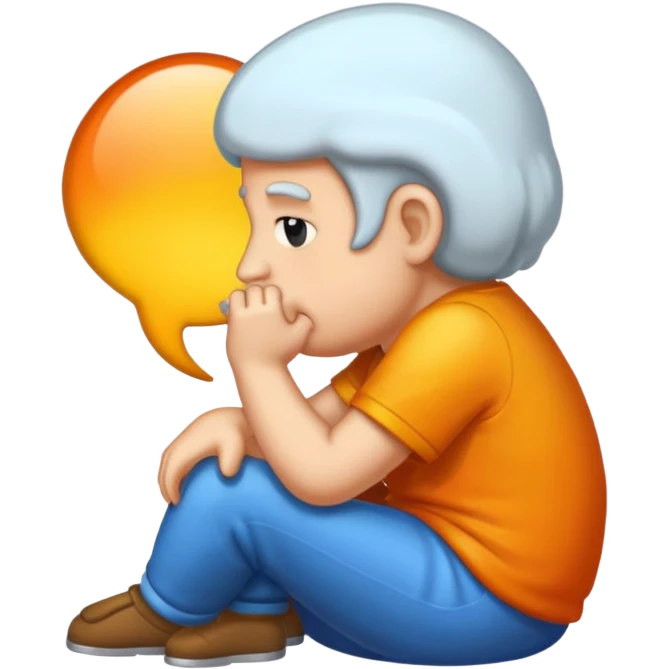 a slow thinker sticker emoji