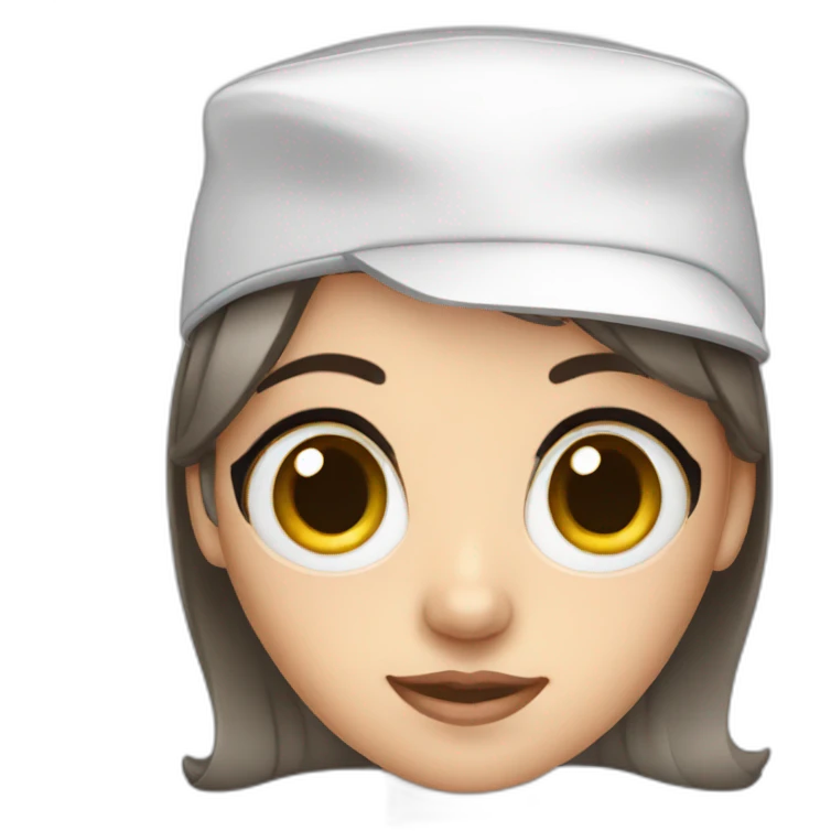 Nurse with big eyes emoji