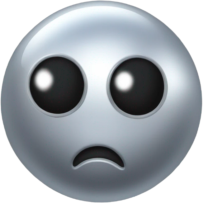 Metal cute black eyes Kirby ball driving on 4 car wheels emoji