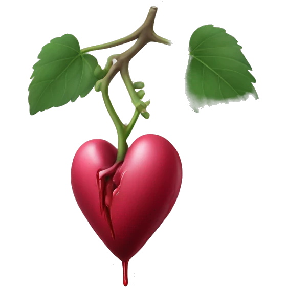 Bleeding heart emoji