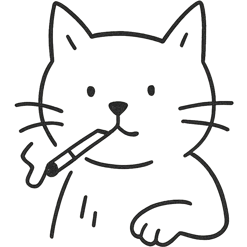 smoking cat emoji