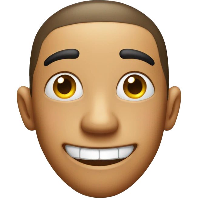 Emoji blushing while smirking  emoji