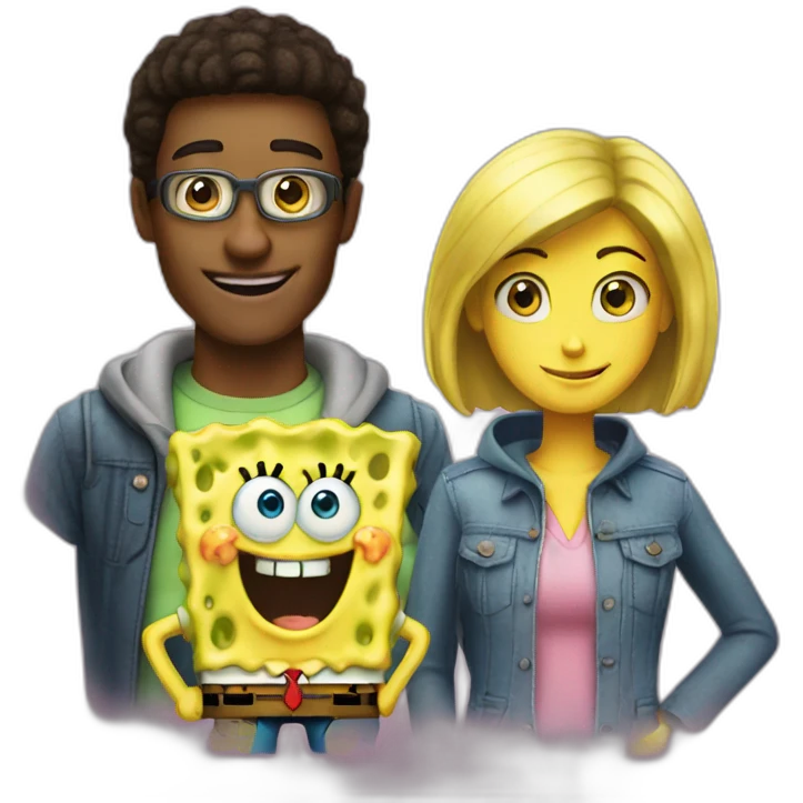 baiden with spongebob emoji