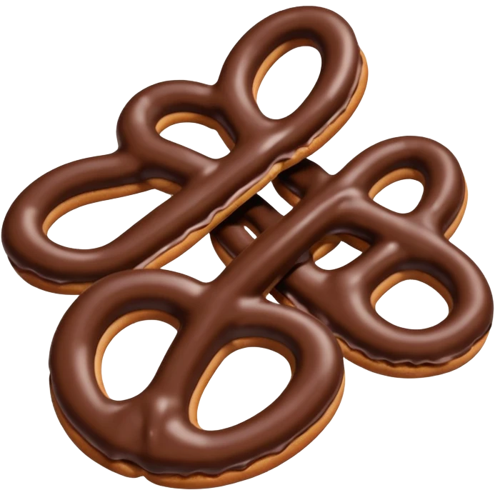 Hersheys chocolate pretzels  emoji
