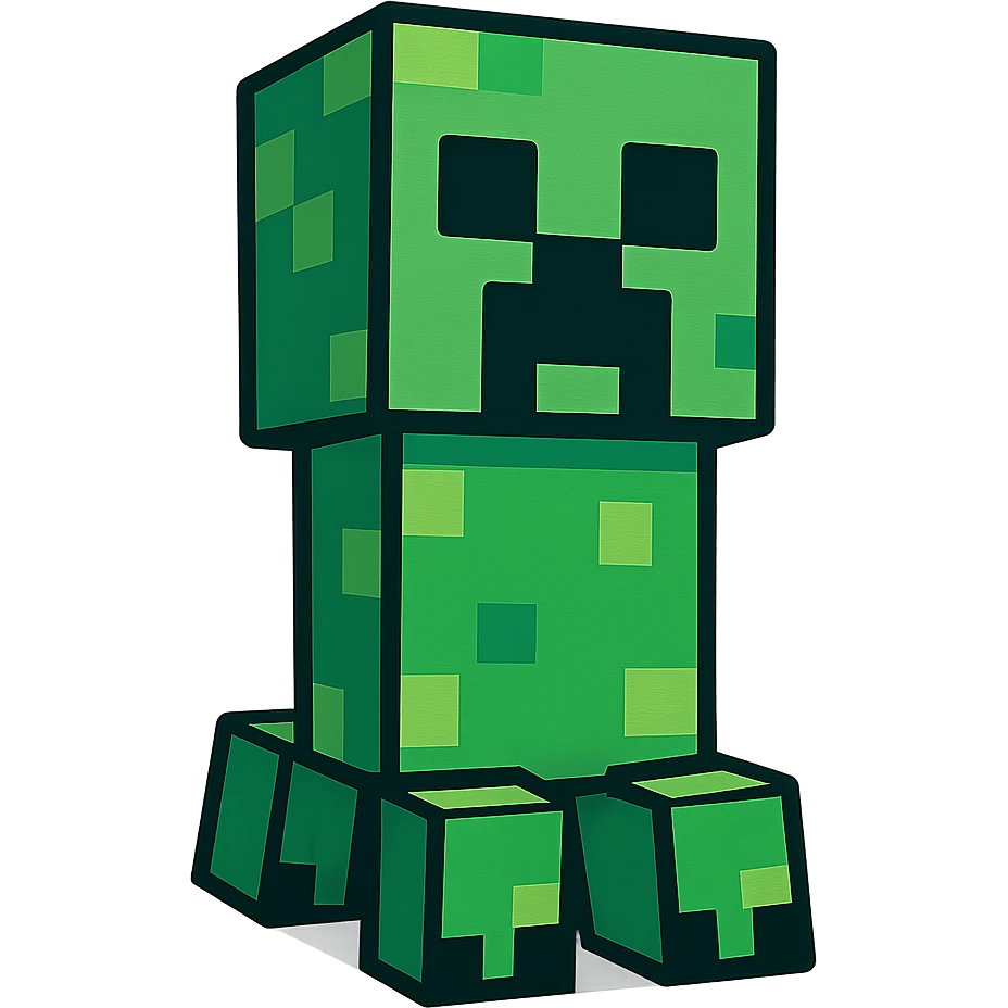Minecraft creeper emoji