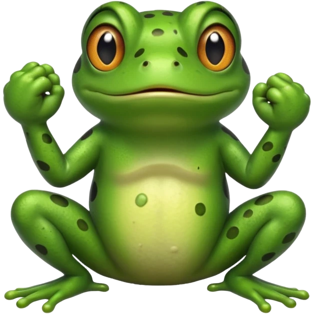 Frog with fist up emoji