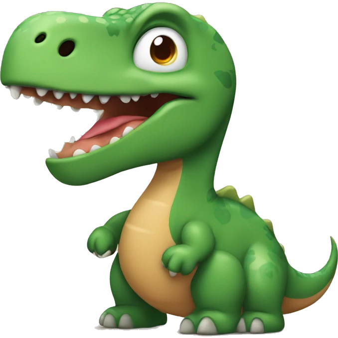 Dinosaurio con juguito emoji