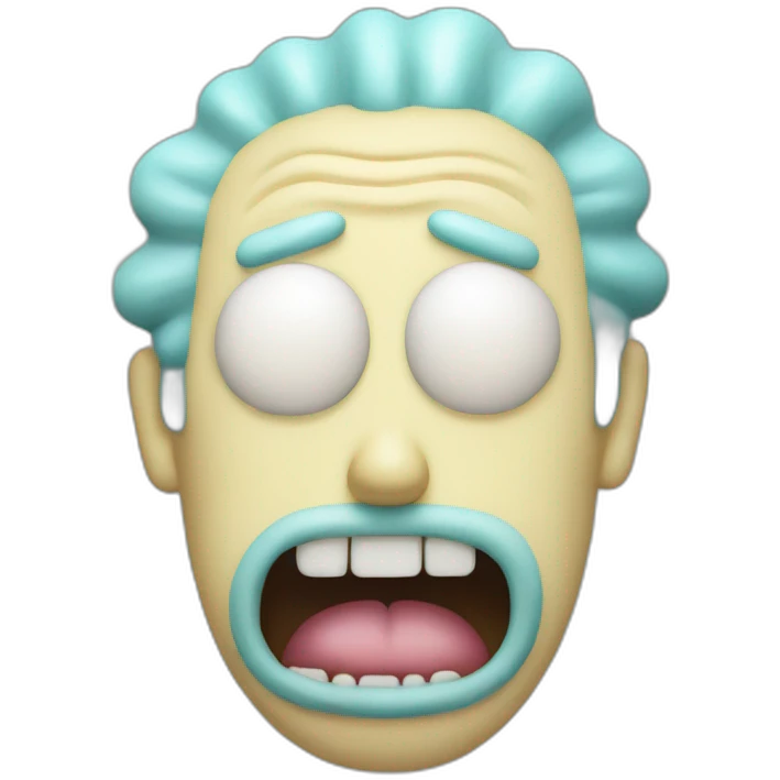 drooling rick from rick and Morty emoji