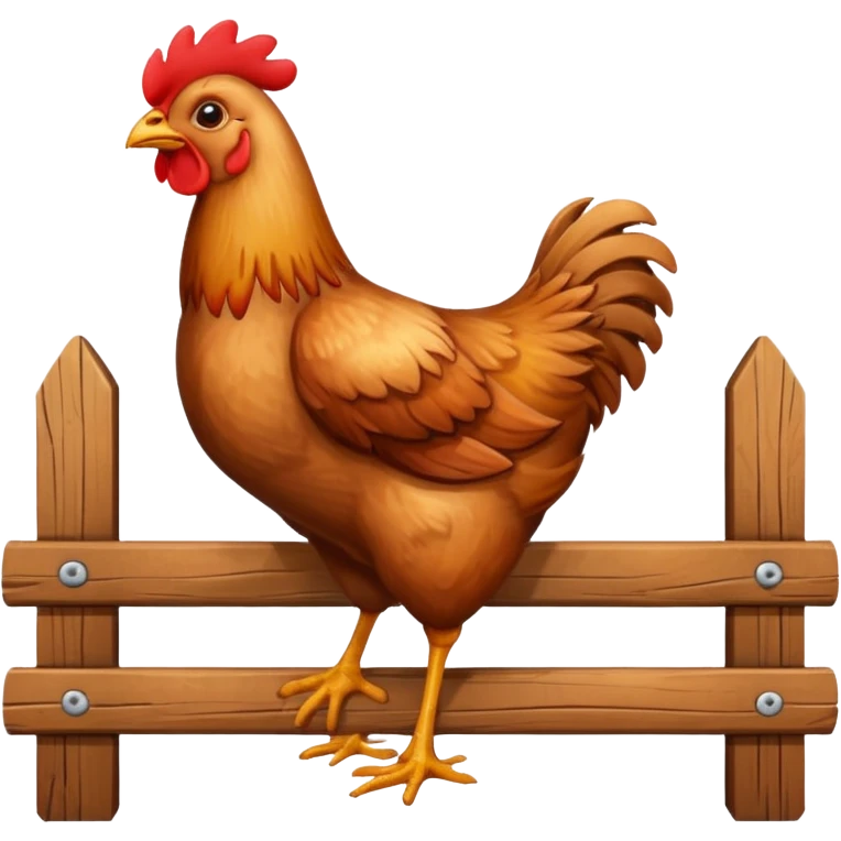 tavuk agicin üstünde otruyor emoji