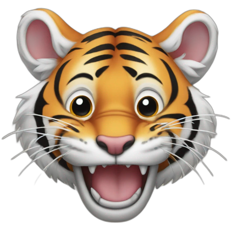 tiger in a mouse's mouth emoji