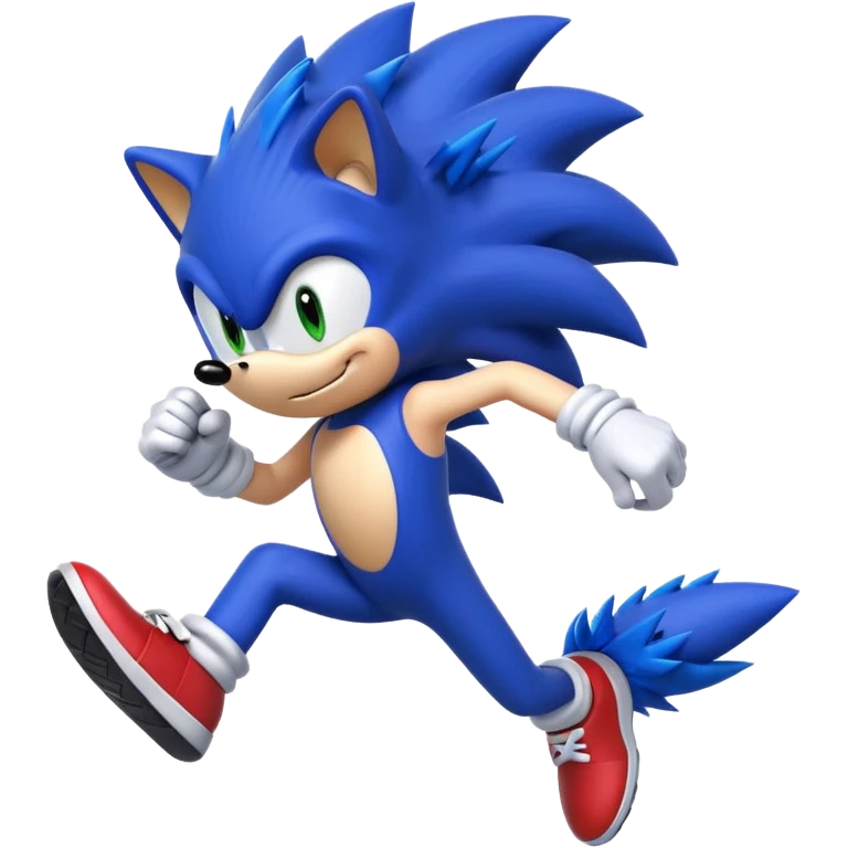 Make sonic the hedgehog to a pose emoji