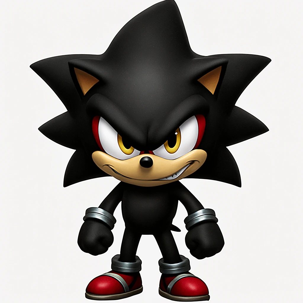Keep the picture quality and style exactly the same. Make the eyes and mouth a bit scarier with subtle, slightly creepy changes—such as a more intense stare and a hint of a mischievous grin. No other changes. emoji