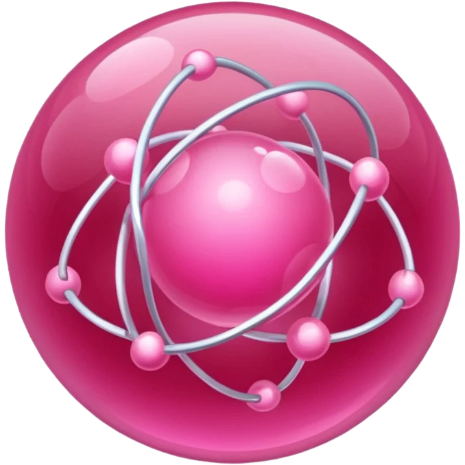 pink atoms emoji