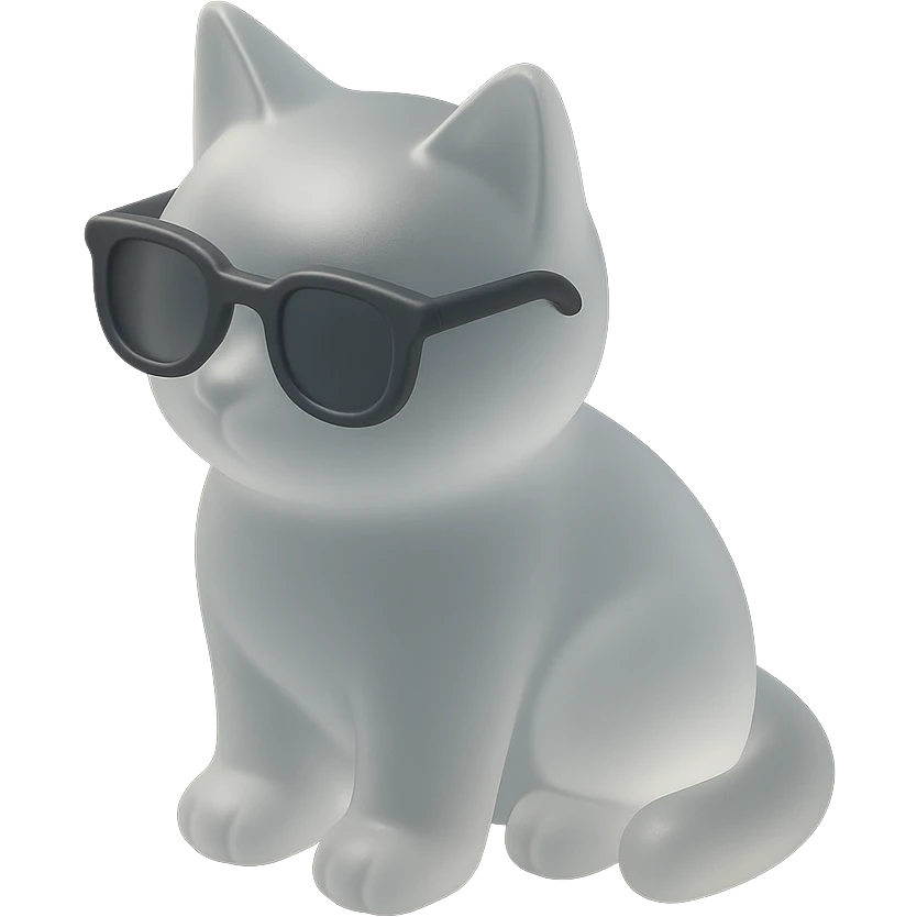 Cat wearing sunglasses emoji