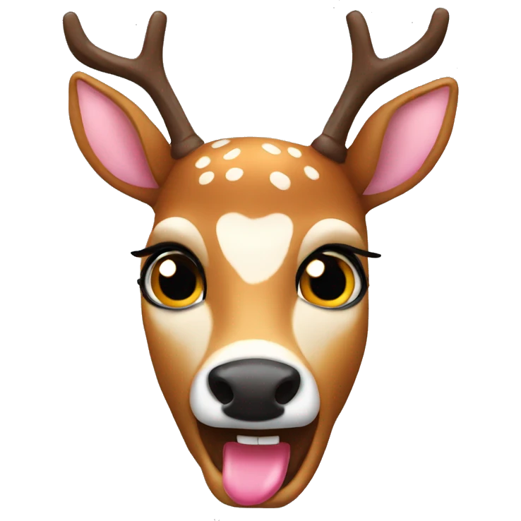 deer drinking dunkin coffeee emoji