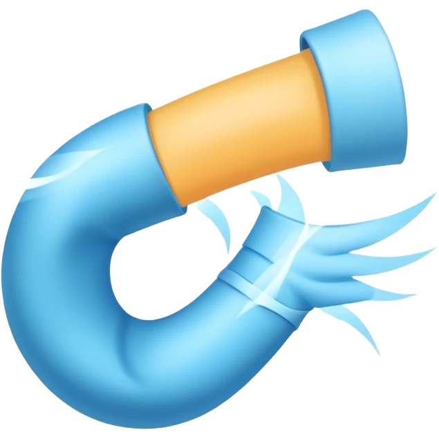 Wind coming out of an elbow  emoji