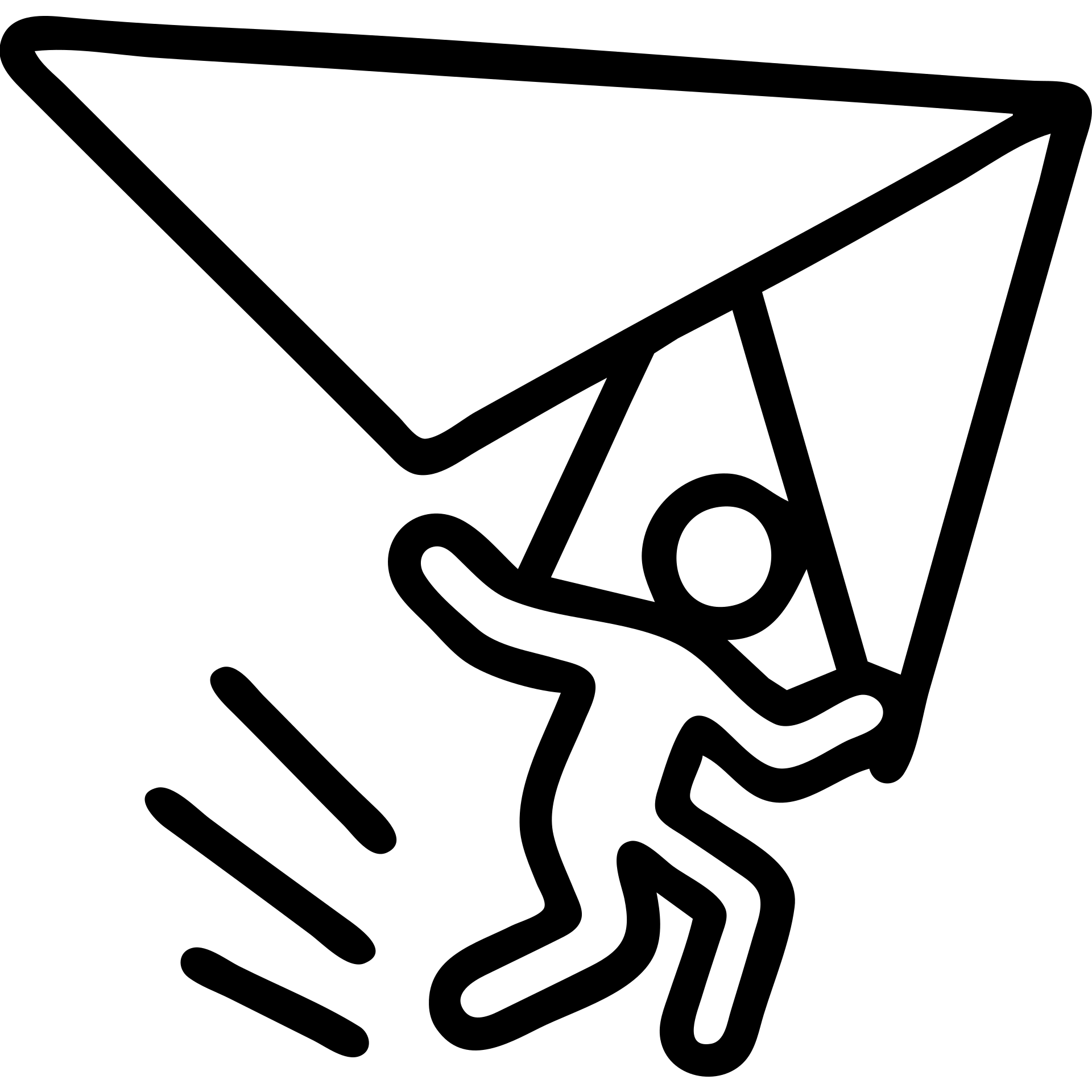 hang glider with a pilot doing a trick, energetic lines, outlined icon with no fill emoji