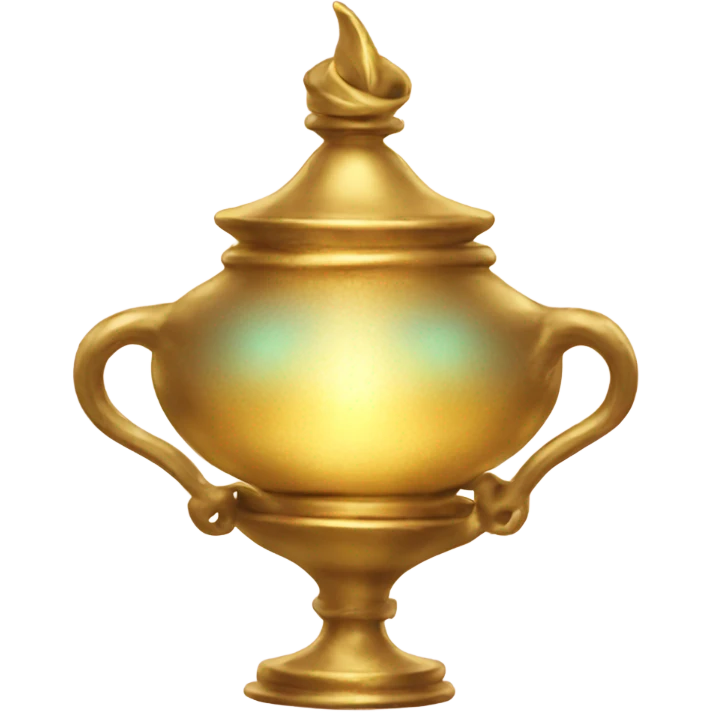 Golden magic lamp emoji