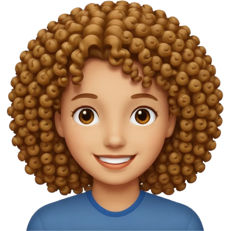🤫 curly hair emoji