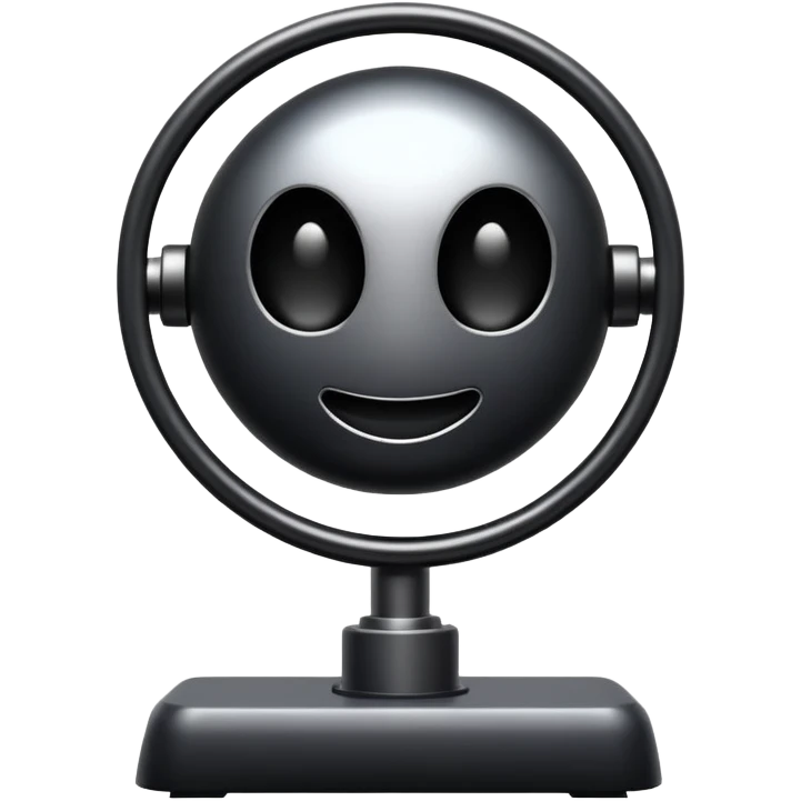 Estaca de metal color negro,  emoji