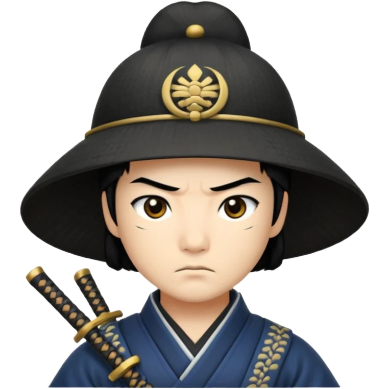 samurai only hat emoji