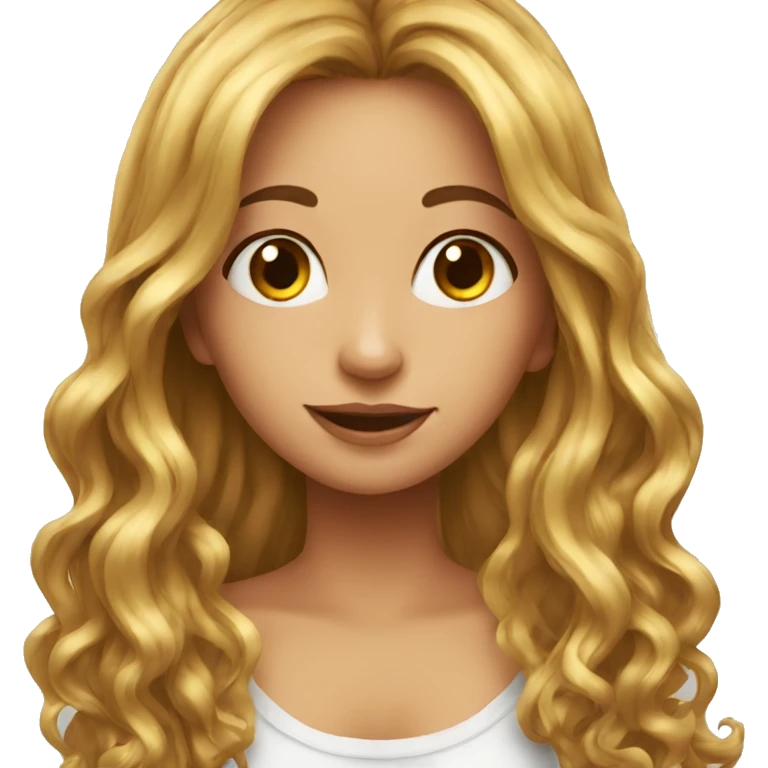 Long hairs girl emoji
