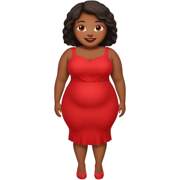 Chubby black sexy woman emoji