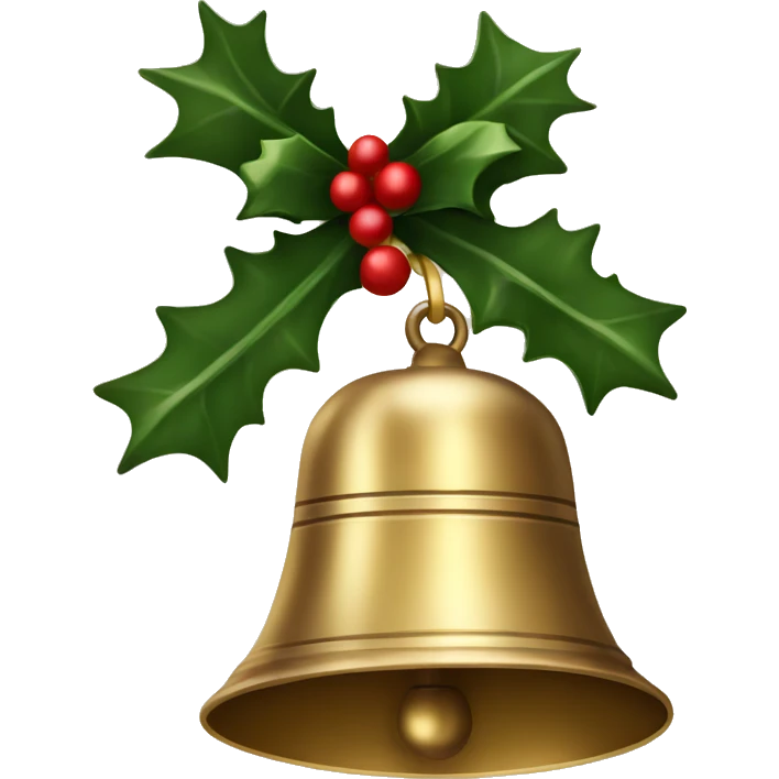 christmas bell emoji