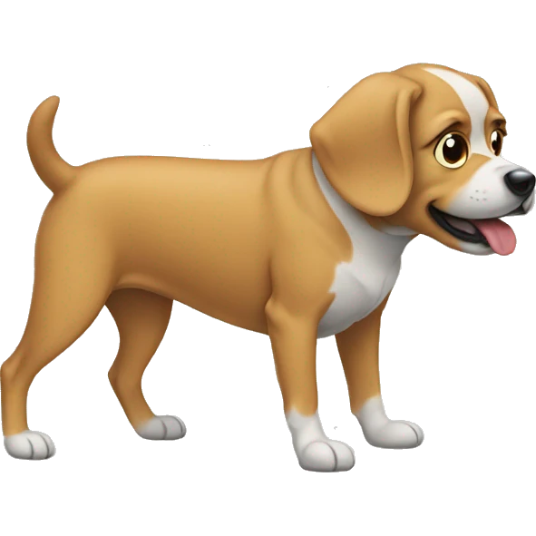Dog wearing shoes emoji
